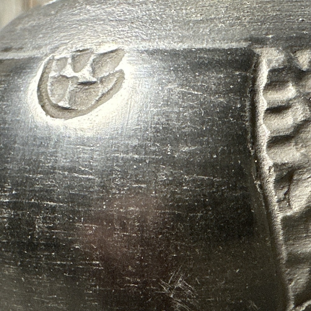 Native American Santa Clara Pottery Vase Black On Black Elephant Silhouette - Picture 12 of 16